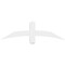 Ekena Millwork Bellingham Architectural Grade PVC Gable Bracket, 48"W x 14"H x 4"D x 4"F, 7/12 Pitch GBP048X14X0404BEL00 - alternate 4